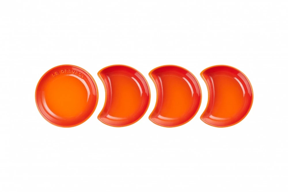 Набор из 4 блюдец для соуса Le Creuset Огненная лава 69234000900014