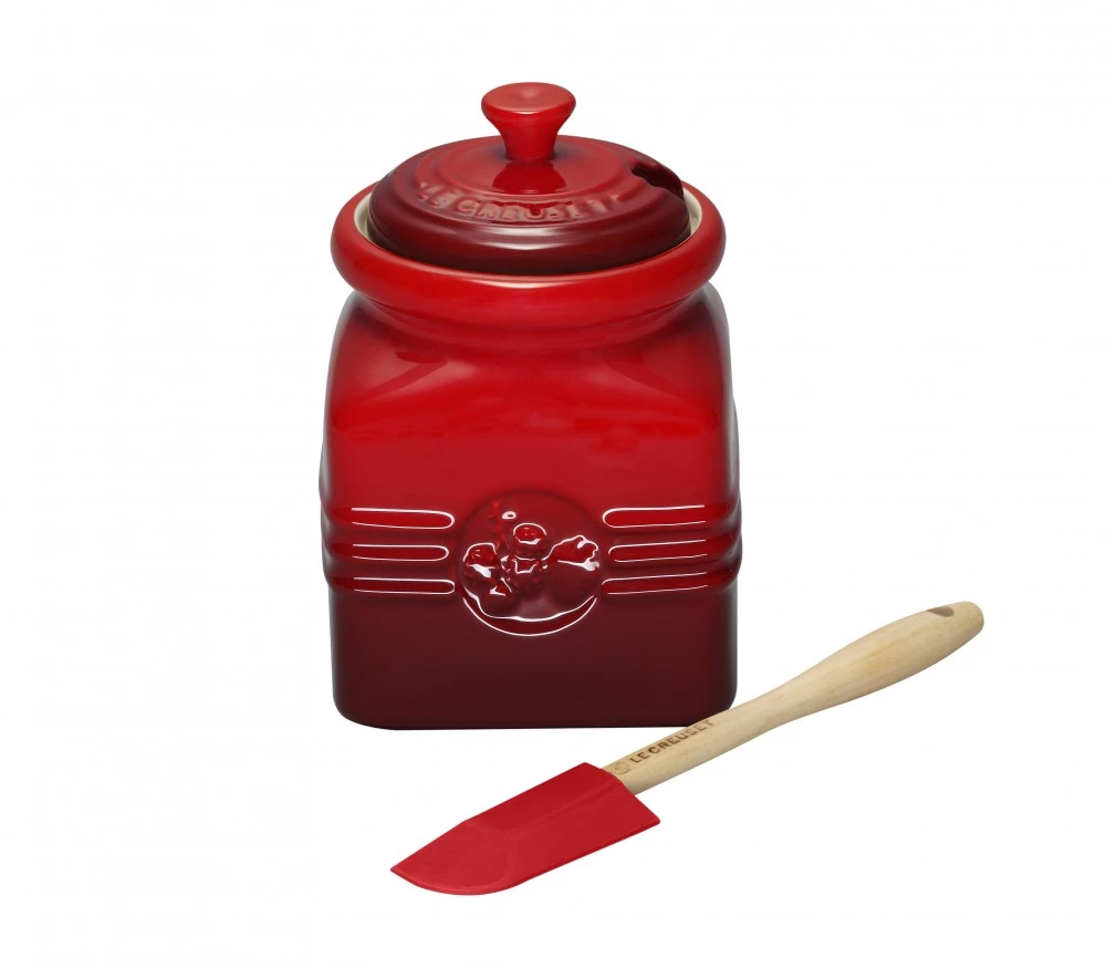 Банка для джема с лопаткой 450 мл Le Creuset Вишня 91020000060000