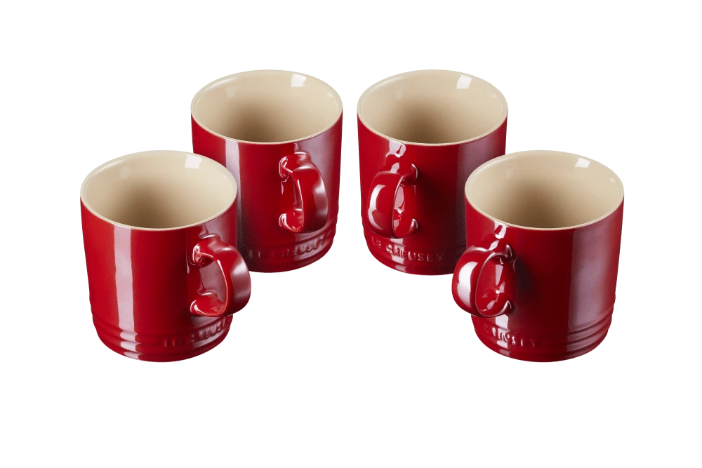 Набор из 4 кружек 350 мл Le Creuset Вишня металлик 69113357370031