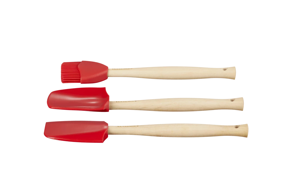 Набор из 3 силиконовых лопаток Le Creuset Вишня 42830000600007