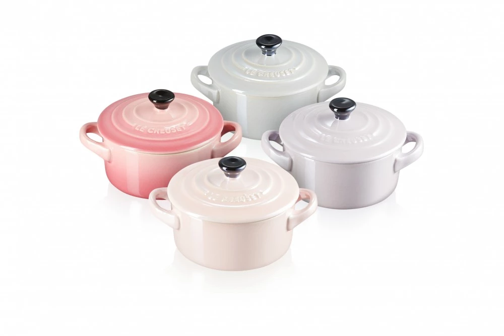 Набор из 4 кокотниц 10 см Le Creuset Розовый металлик 69212108129131
