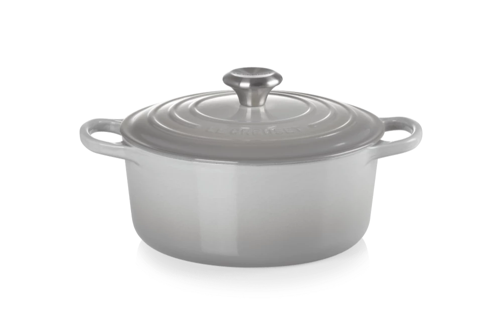 Кастрюля круглая 22 см Le Creuset Дымчатый серый 21177225412430