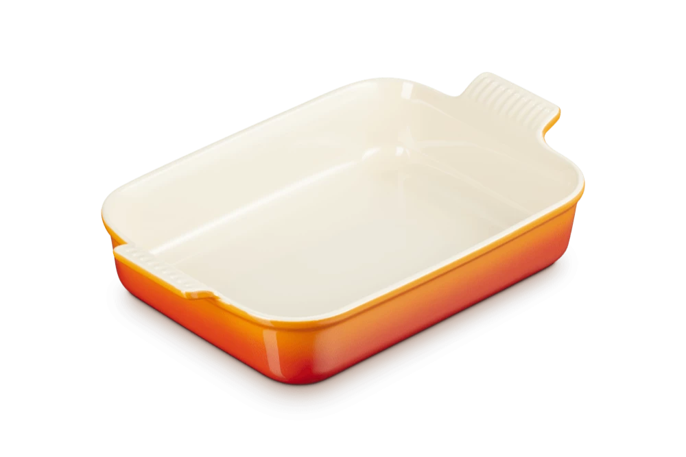 Блюдо прямоугольное 32 см Le Creuset Огненная лава Heritage