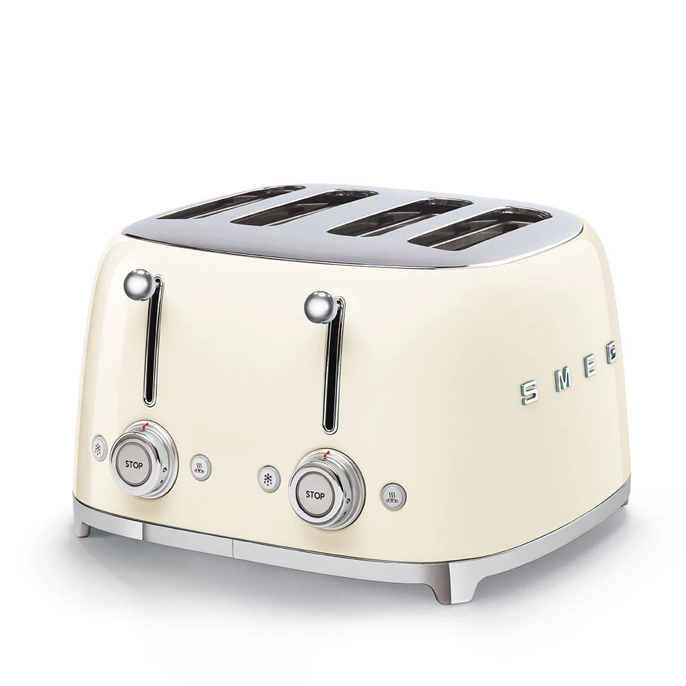 Тостер на 4 ломтика Smeg Кремовый TSF03CREU
