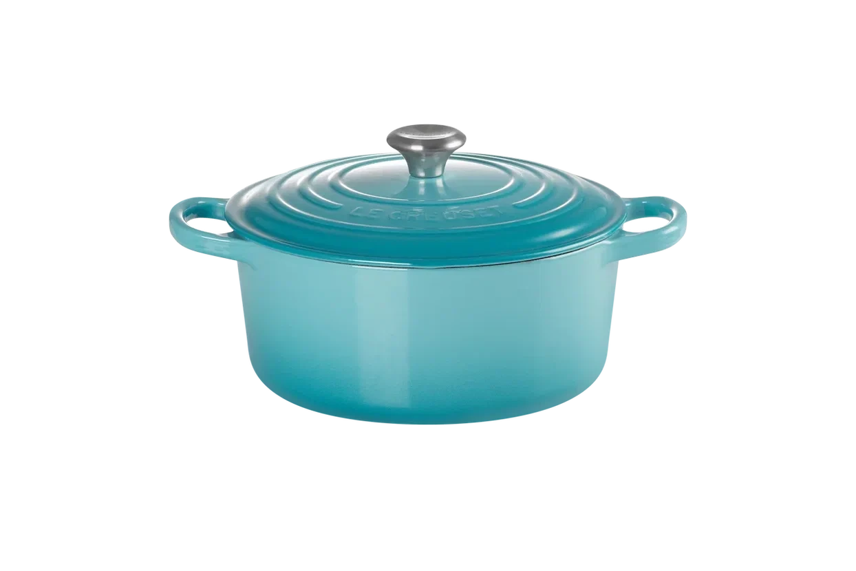 Кастрюля круглая 22 см Le Creuset Бирюза 21177221702430