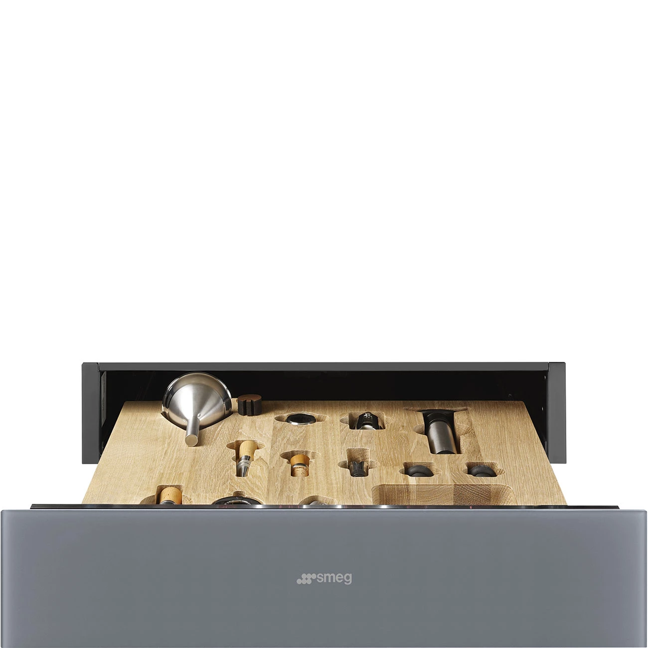 Ящик сомелье Smeg Серебристое стекло CPS115S