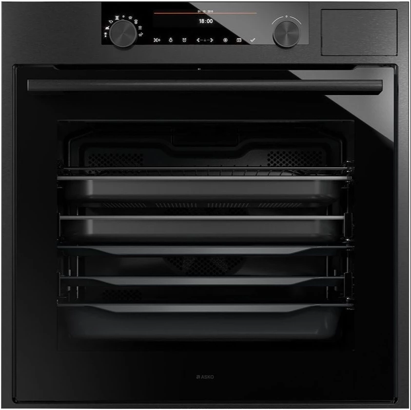 Духовой шкаф с паром Asko Черная сталь OCS8687B