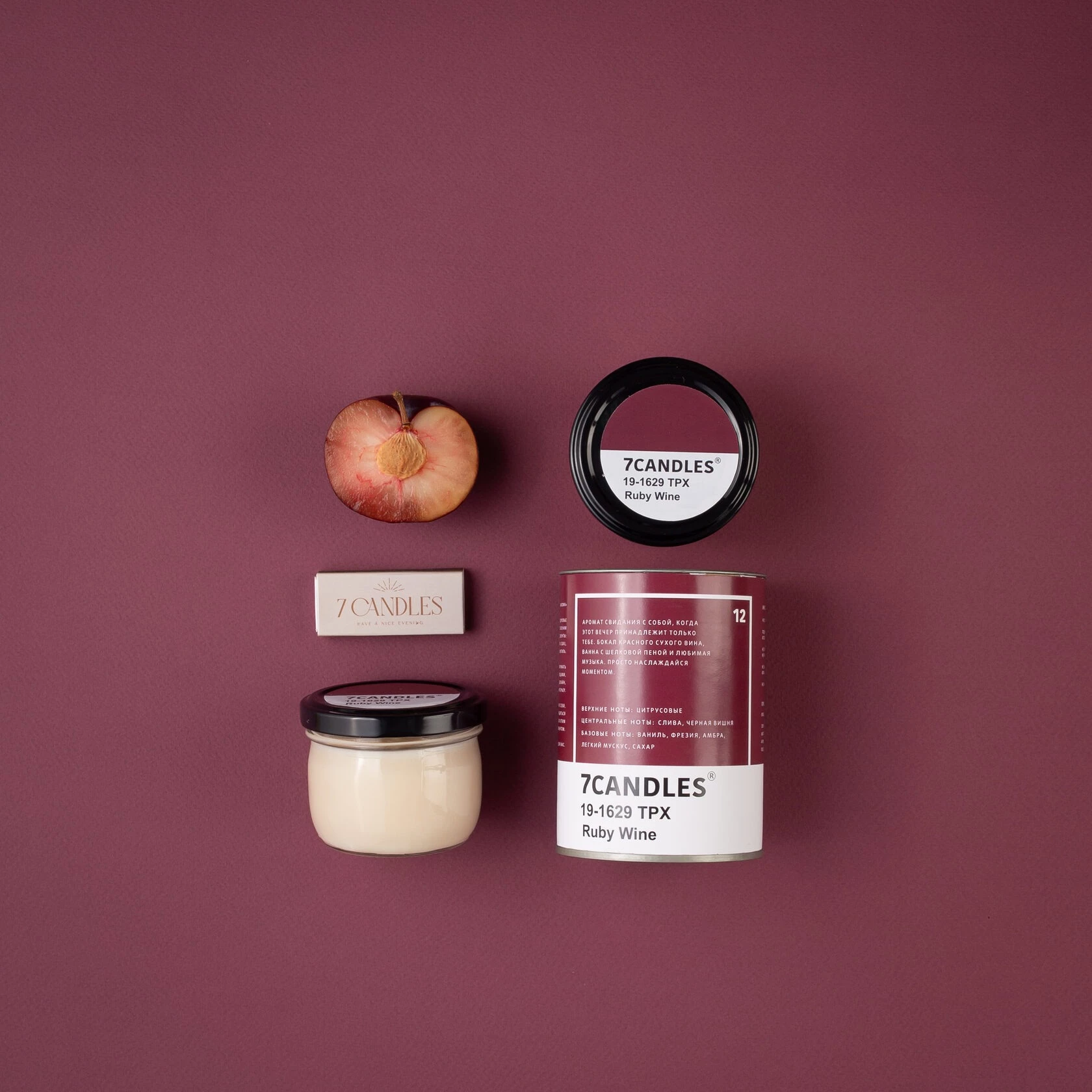 Свеча 7CANDLES Ruby wine