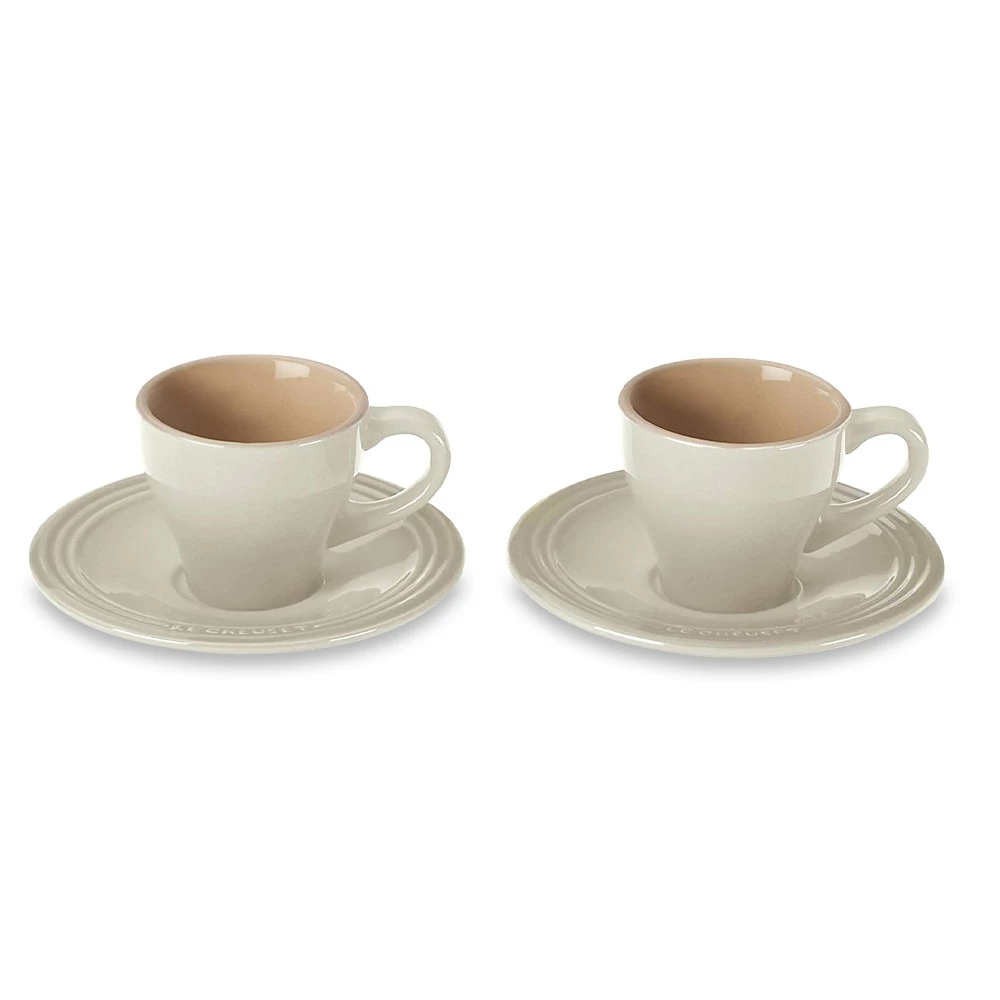 Набор из 2-х кофейных пар для эспрессо, 60 мл Le Creuset Кремовый 91006600810000