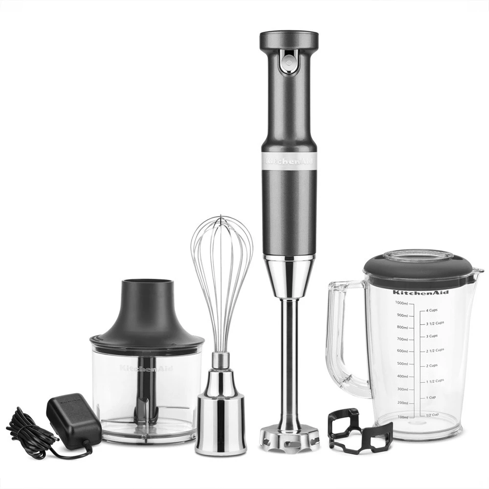 Блендер погружной KitchenAid Серебряный медальон 5KHBBV83EMS