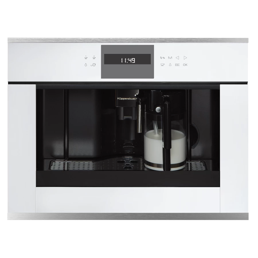 Кофемашина встраиваемая Kuppersbusch Белое стекло CKV 6550.0 W1