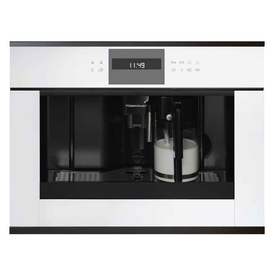 Кофемашина встраиваемая Kuppersbusch Белое стекло CKV 6550.0 W2