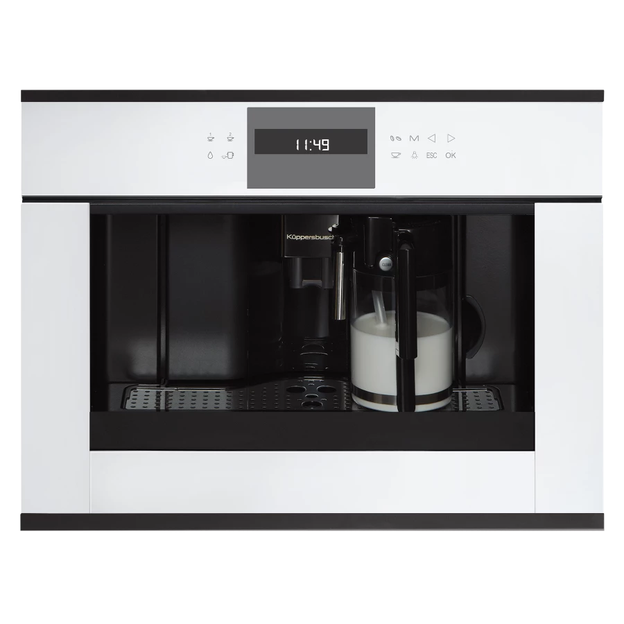 Кофемашина встраиваемая Kuppersbusch Белое стекло CKV 6550.0 W5