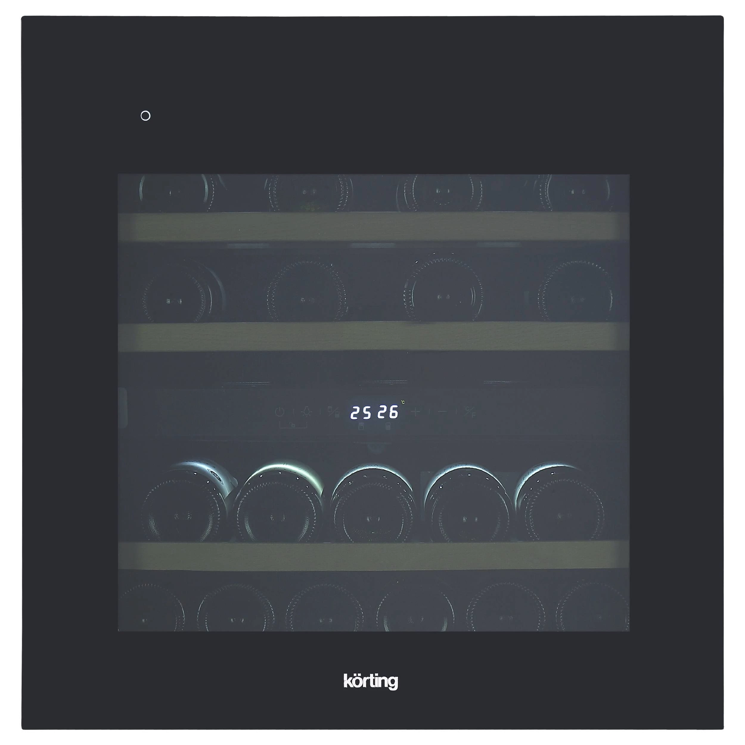 Винный шкаф Korting Черное стекло KFW 604 DB GN
