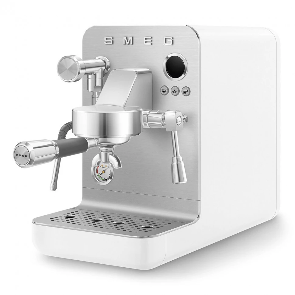 Кофеварка эспрессо Smeg Белый матовый EMC02WHMEU