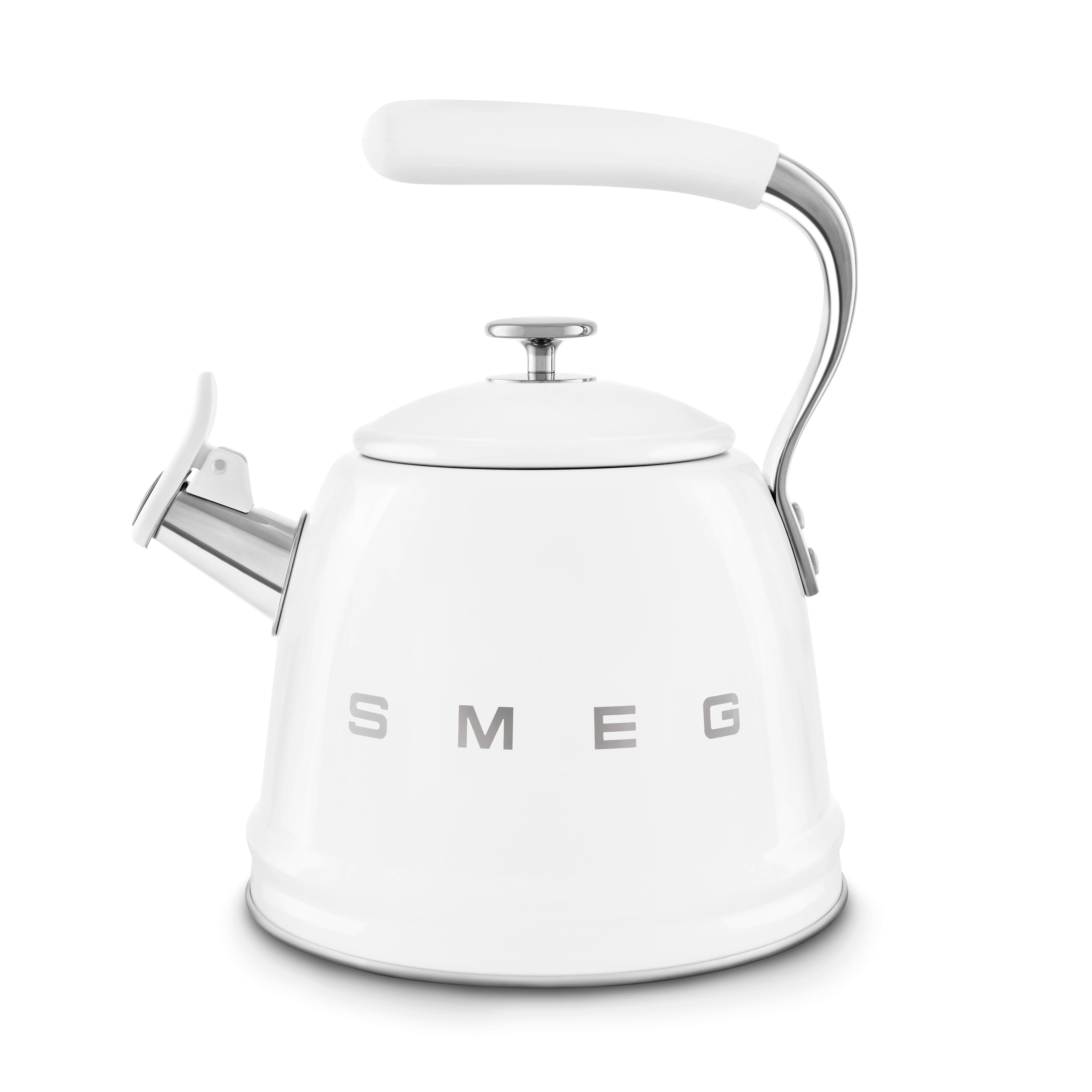 Чайник наплитный 2,3 л со свистком Smeg Белый WKF01WH