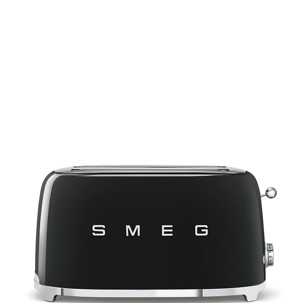 Тостер на 4 ломтика Smeg Черный TSF02BLEU