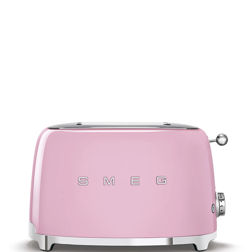 Тостер на 2 ломтика Smeg Розовый TSF01PKEU