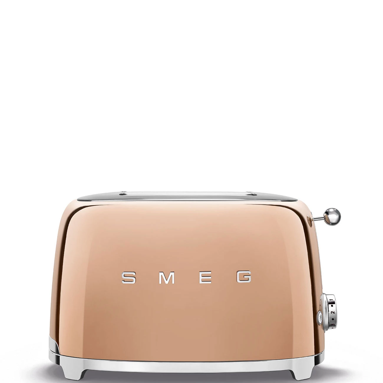 Тостер на 2 ломтика Smeg Розовое золото TSF01RGEU