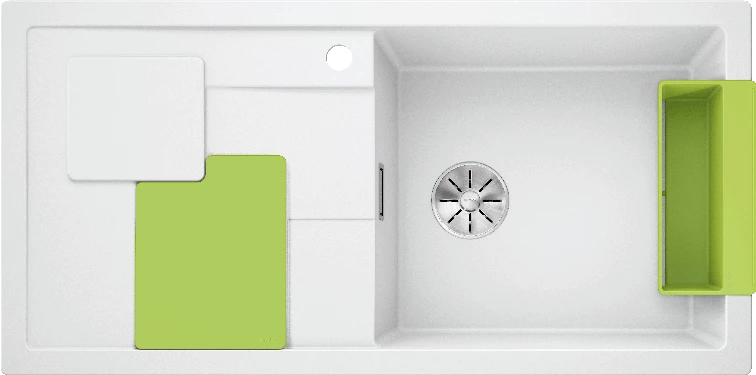 Мойка Blanco Белый + киви SITY XL 6 S