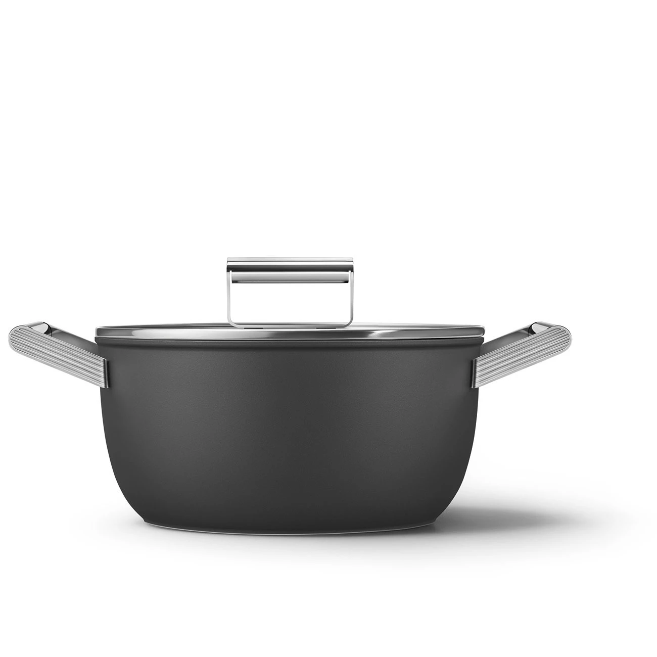 Кастрюля 24 см Smeg Черный CKFC2411BLM