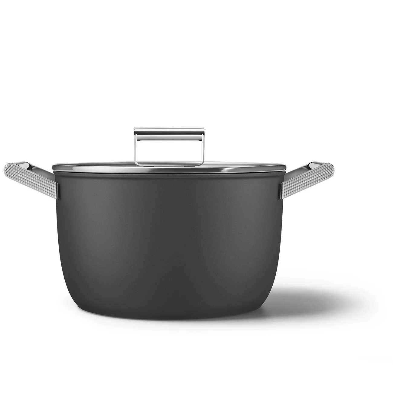 Кастрюля 26 см Smeg Черный CKFC2611BLM